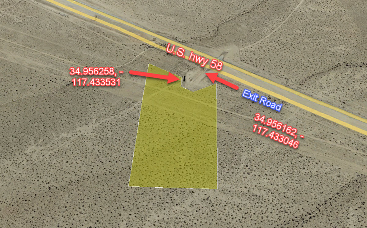 18.7 Acres East Kramer Junction, CA South of Highway 58