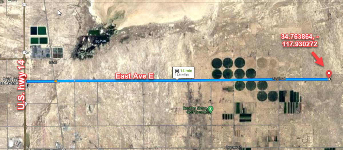 ImageOfProperty_Map1_Directions_3310004046 4.6 Acres in Lancaster, CA
