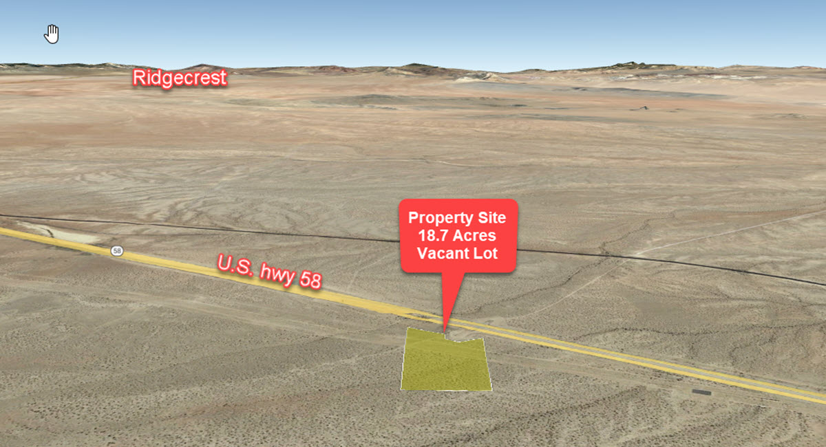 18.7 Acres East Kramer Junction, CA South of Highway 58