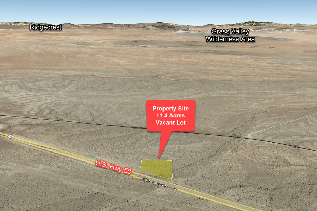 ImageOfProperty_Map1_Terrain_049205162_049205163_ 049205165 11.4 Acres East Kramer Junction, CA North of Highway 58