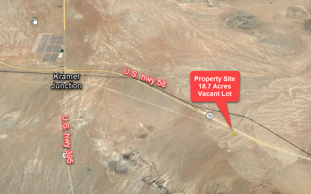 18.7 Acres East Kramer Junction, CA South of Highway 58