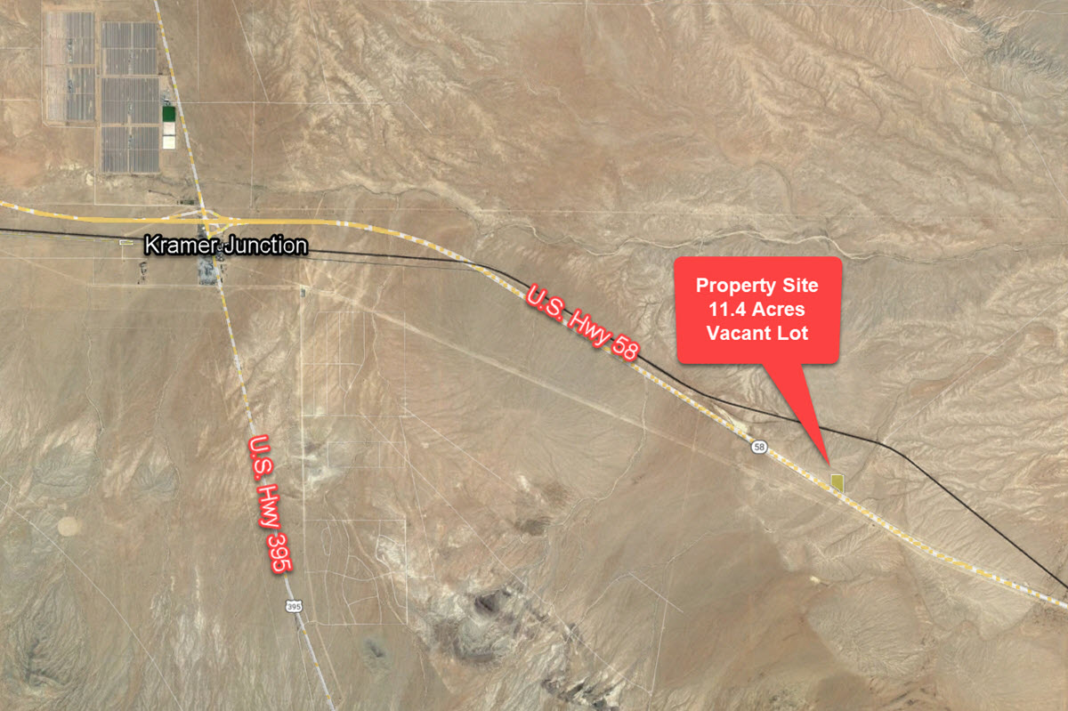ImageOfProperty_Map2_049205162_049205163_ 049205165 11.4 Acres East Kramer Junction, CA North of Highway 58