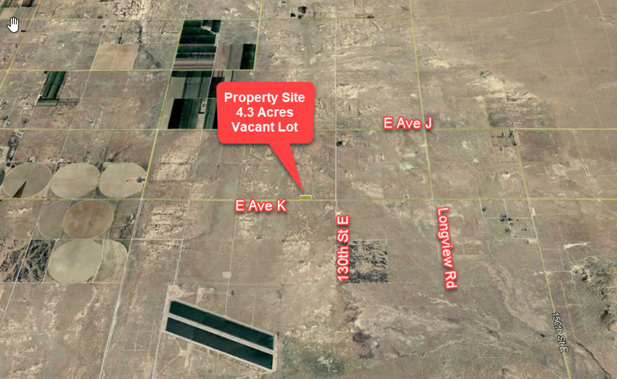 4.3 Acres West of Lancaster, CA Antelope Valley