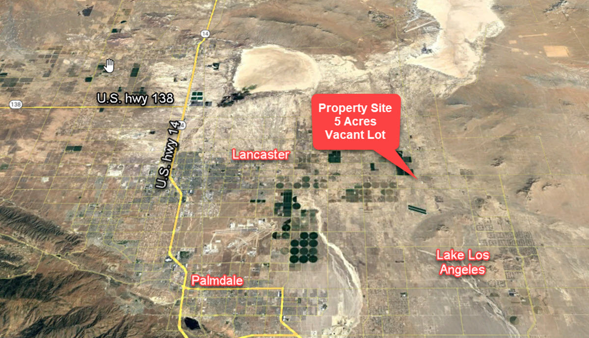 ImageOfProperty_Map3_3368023037 5 Acres West of Lancaster, CA