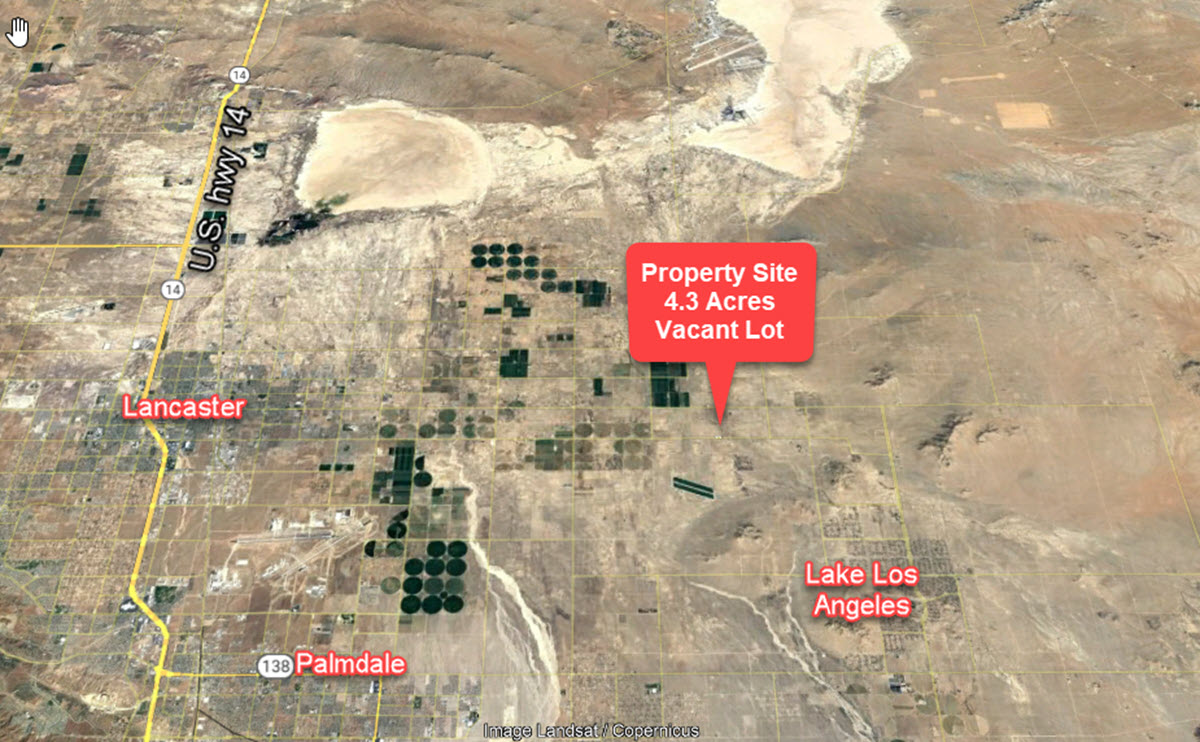4.3 Acres West of Lancaster, CA Antelope Valley