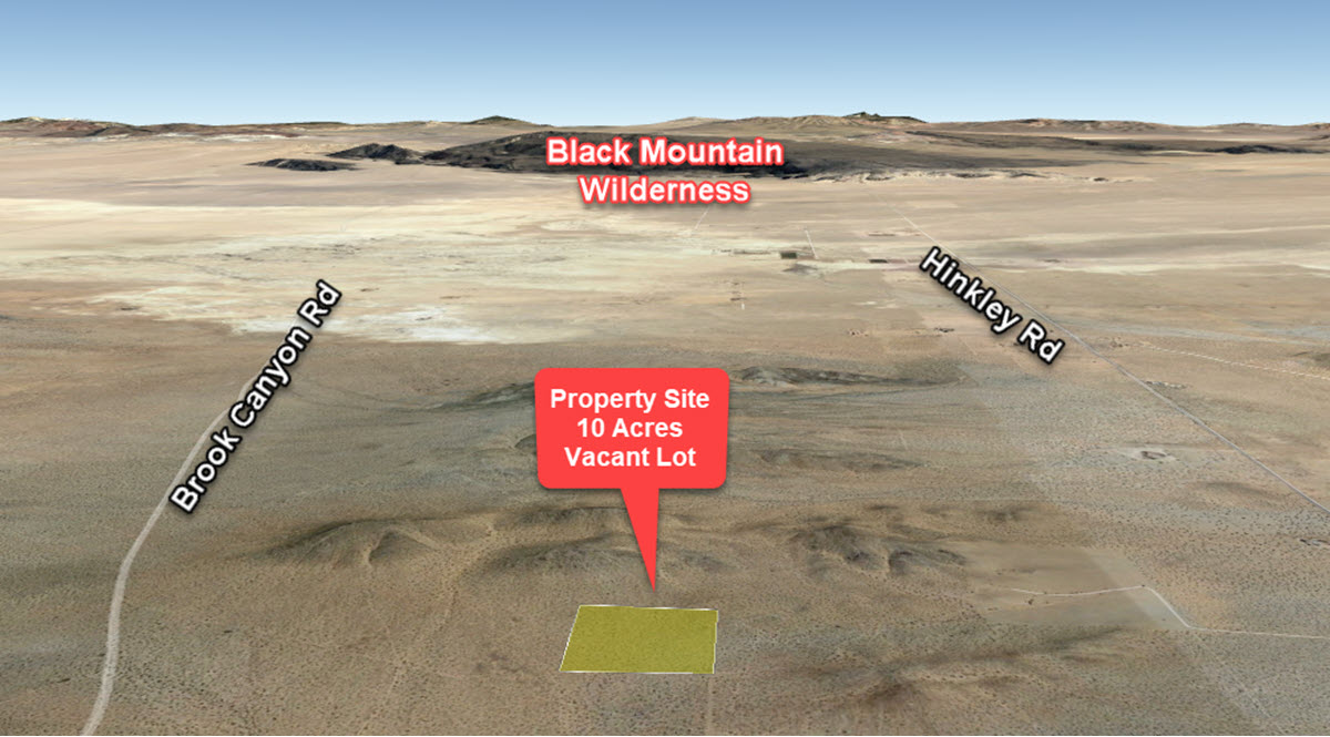 10 acres of beautiful Scenic Residential land in the Community of Hinkley, CA