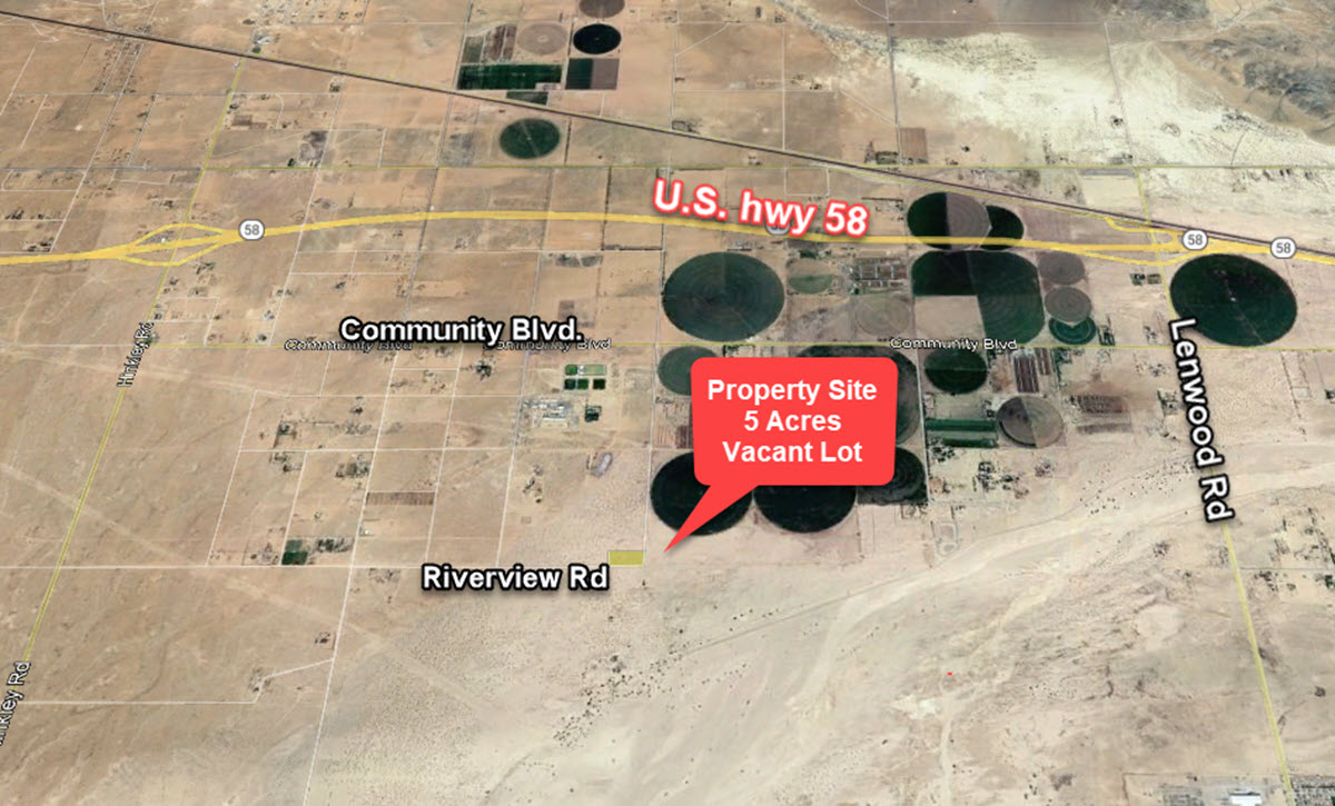 5 Acres near to Agriculture farms South of Hinkley, CA