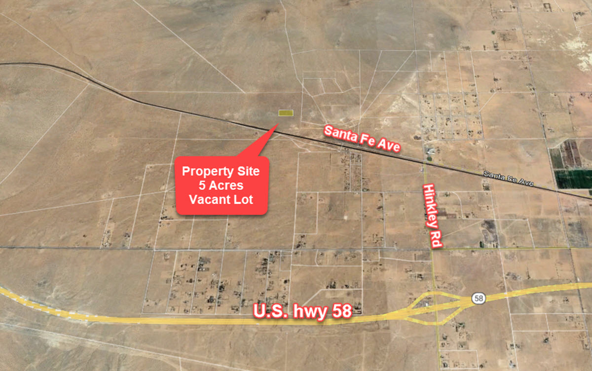 5 acres in Hinkley, CA (Opportunity to own 5 acres of land just off Hwy 58)