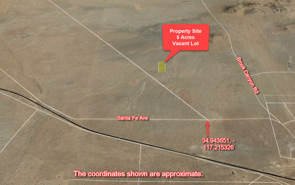 5 Acres in Hinkley, CA North of Highway 58
