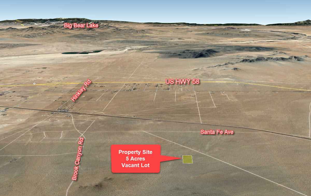 5 Acres in Hinkley, CA North of Highway 58