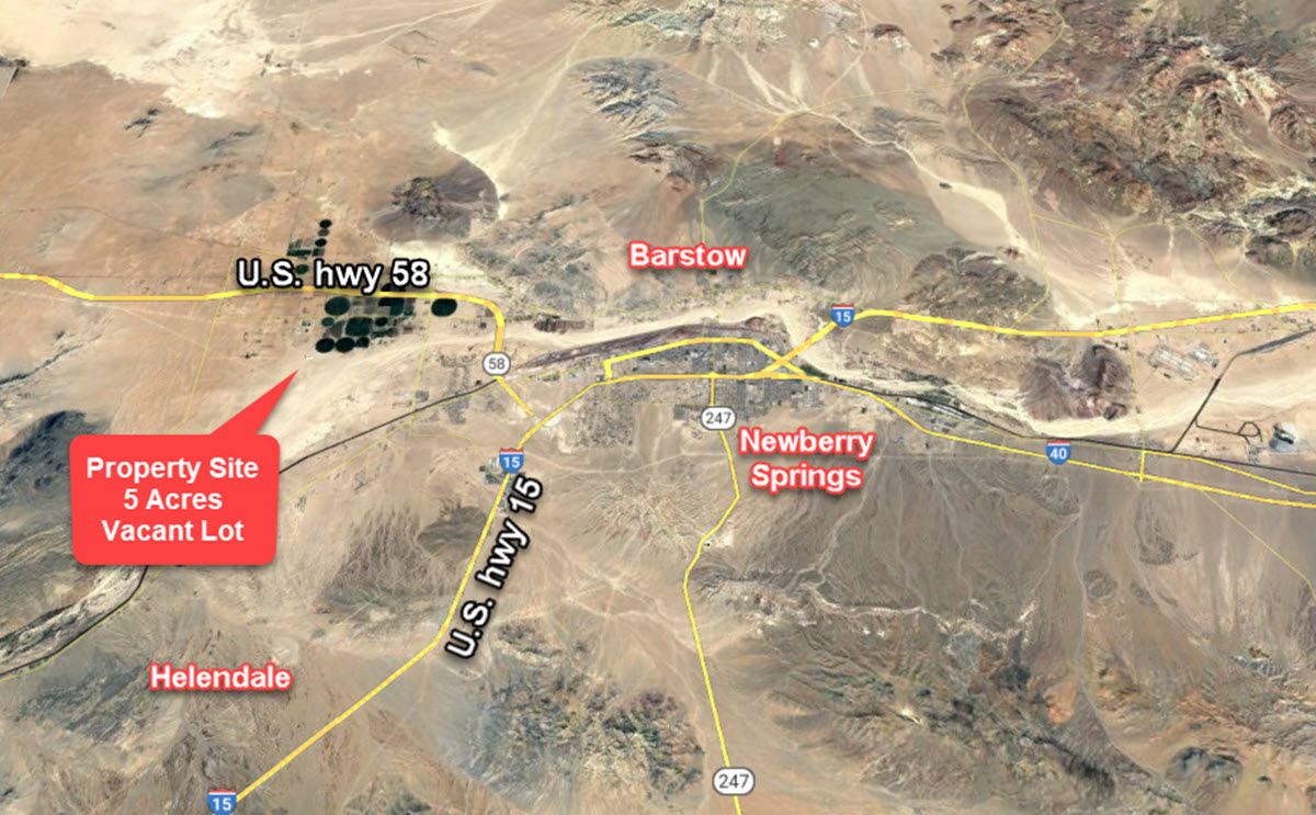 5 Acres near to Agriculture farms South of Hinkley, CA