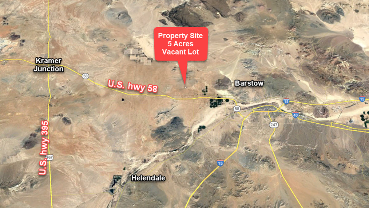 5 acres in Hinkley, CA (Opportunity to own 5 acres of land just off Hwy 58)
