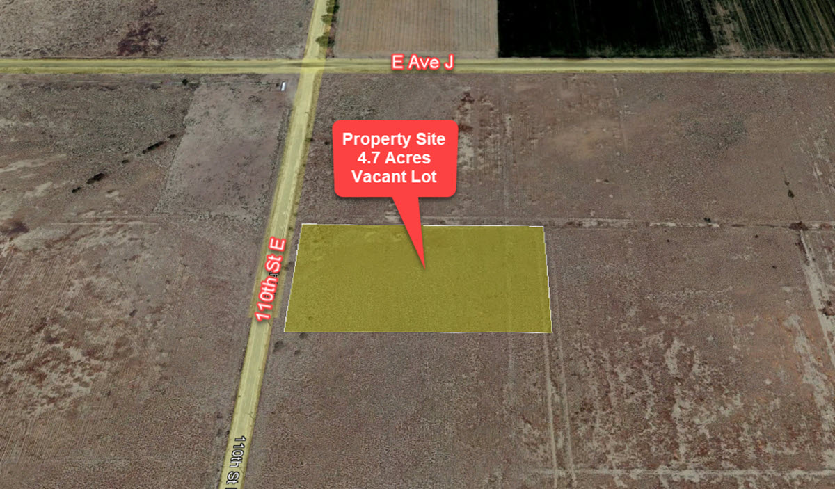 4.7 acres in Lancaster, CA