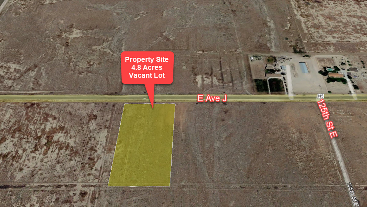 4.8 acres in Lancaster, CA