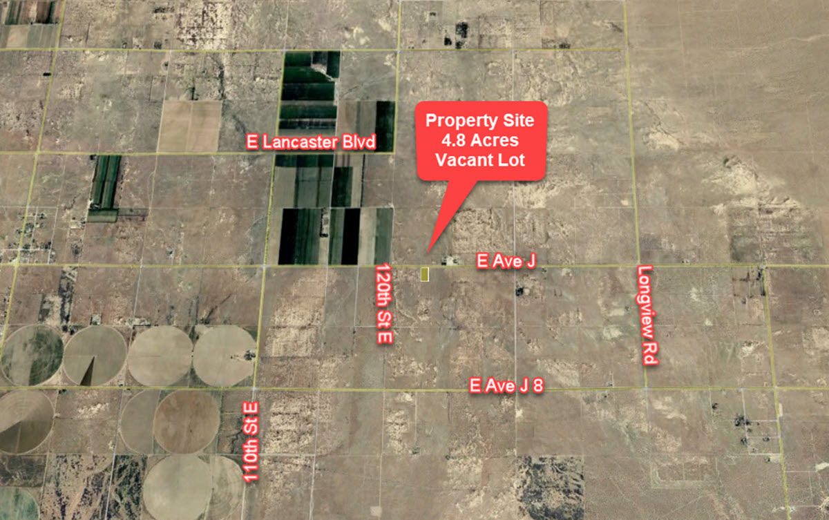 4.8 acres in Lancaster, CA