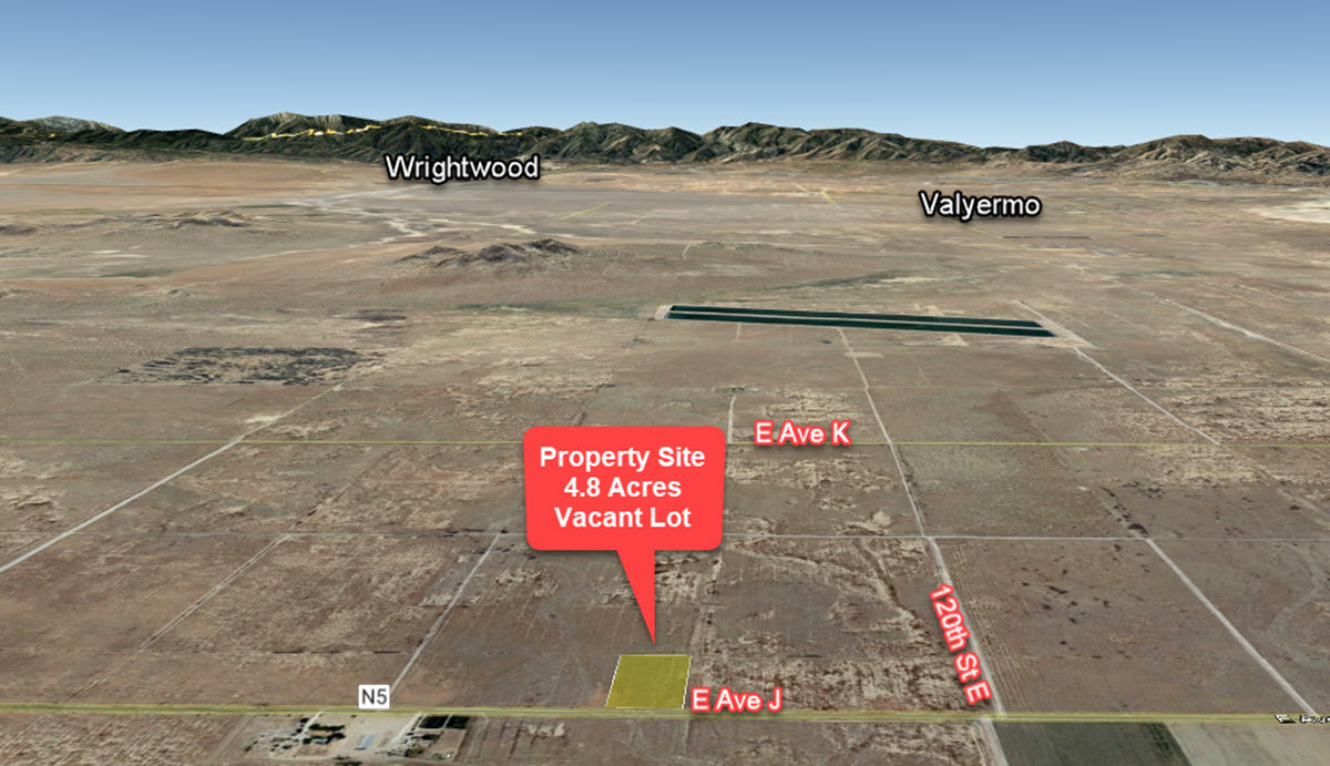 4.8 acres in Lancaster, CA