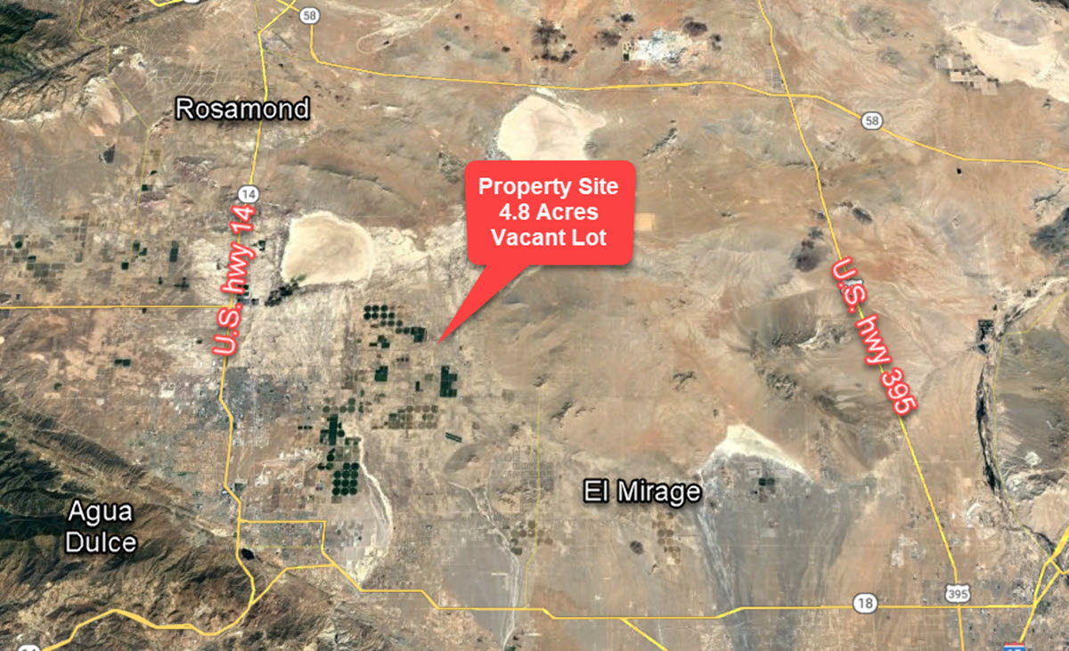 4.8 acres in Lancaster, CA