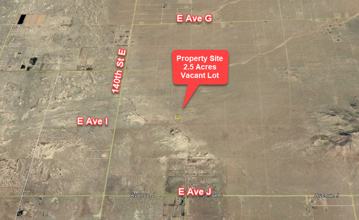 2.5 Acres in Lancaster, CA