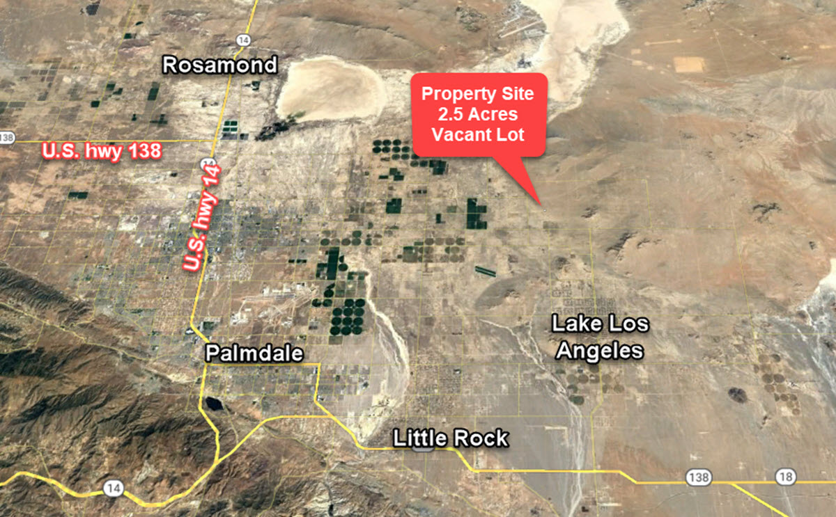 2.5 Acres in Lancaster, CA