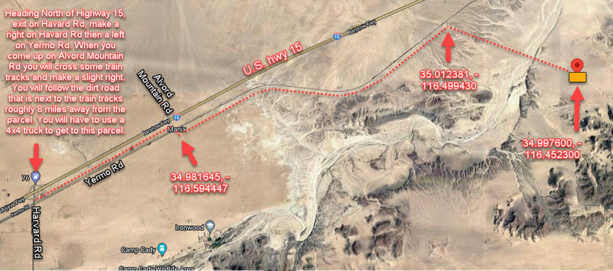 20 Acres in Baker, CA