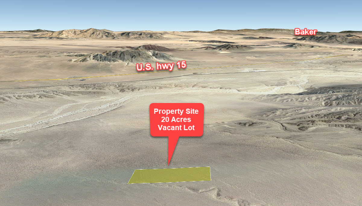 20 Acres in Baker, CA