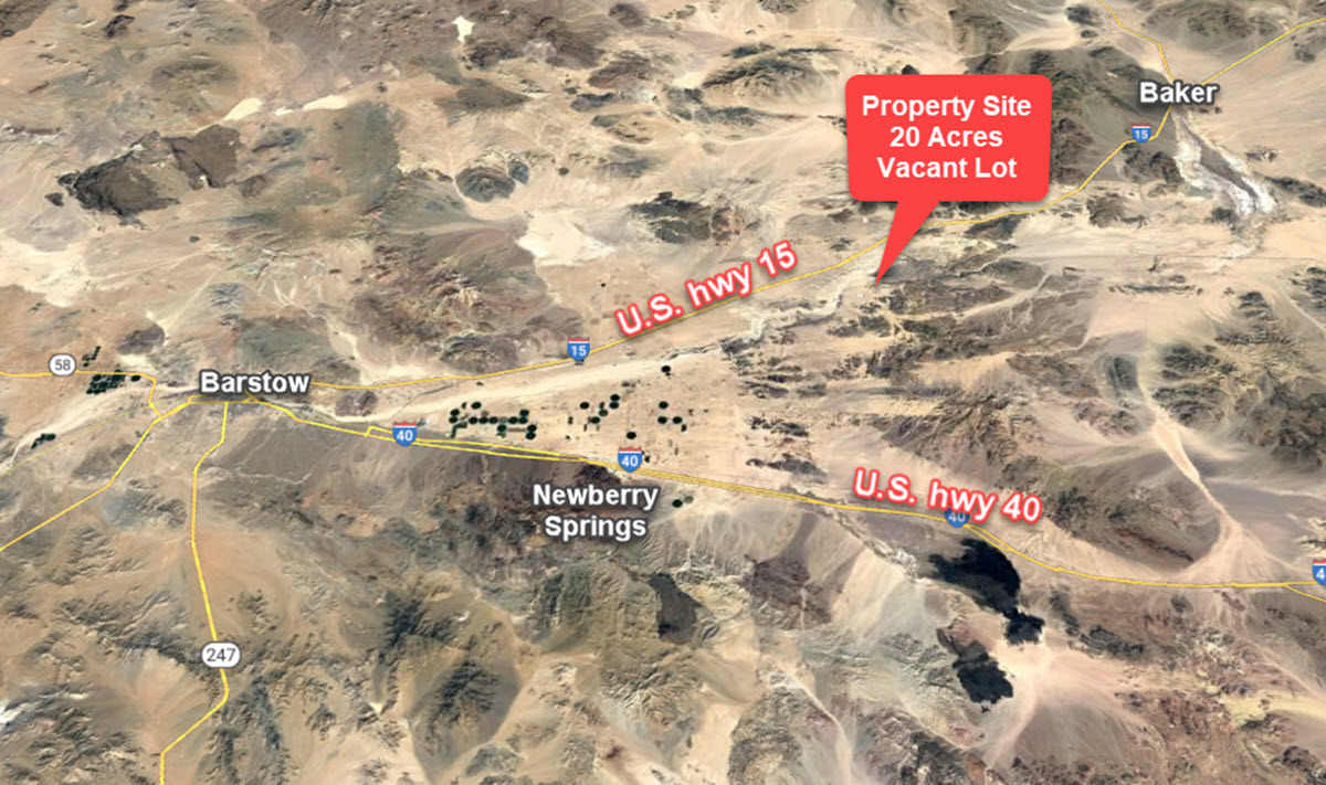 20 Acres in Baker, CA